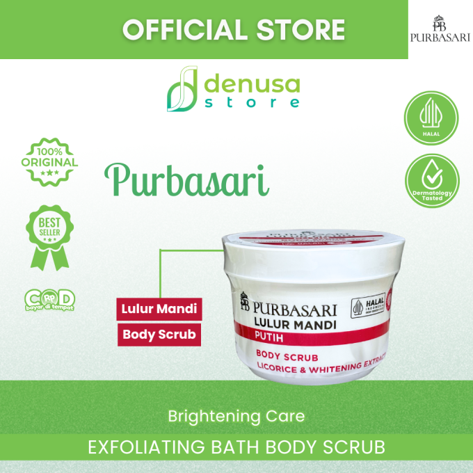 PURBASARI Lulur Mandi Putih Body Scrub 100 gram