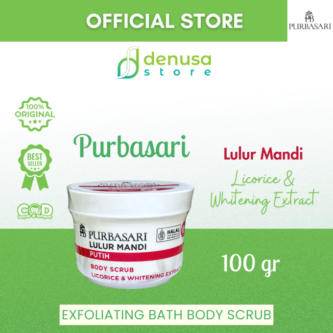 PURBASARI Lulur Mandi Putih Body Scrub 100 gram