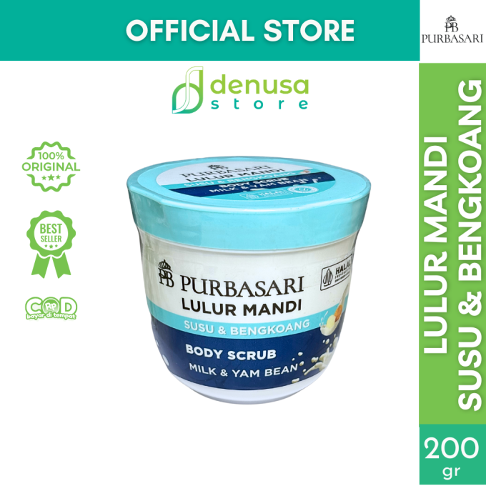 PURBASARI Lulur Mandi Susu n Bengkoang Body Scrub 200 gram