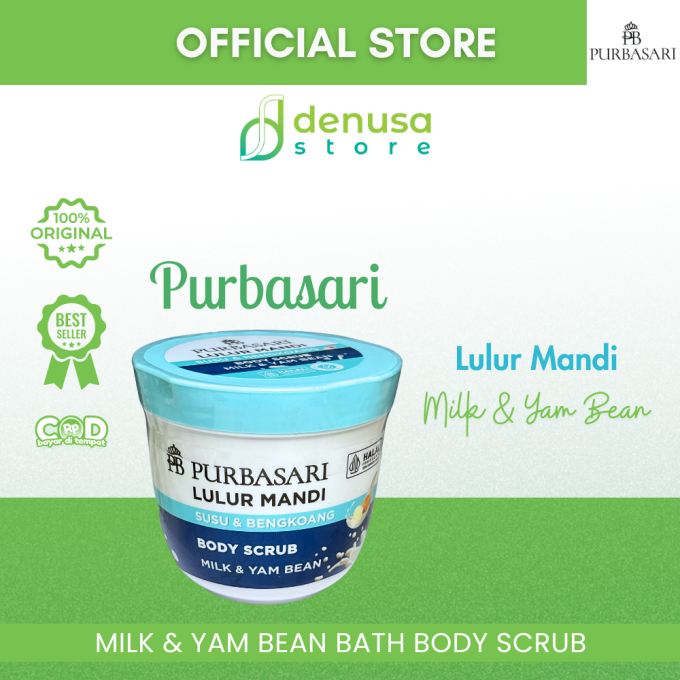 PURBASARI Lulur Mandi Susu n Bengkoang Body Scrub 200 gram