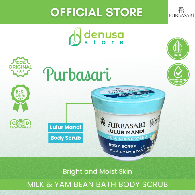 PURBASARI Lulur Mandi Susu n Bengkoang Body Scrub 200 gram