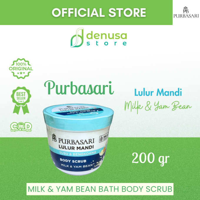 PURBASARI Lulur Mandi Susu n Bengkoang Body Scrub 200 gram