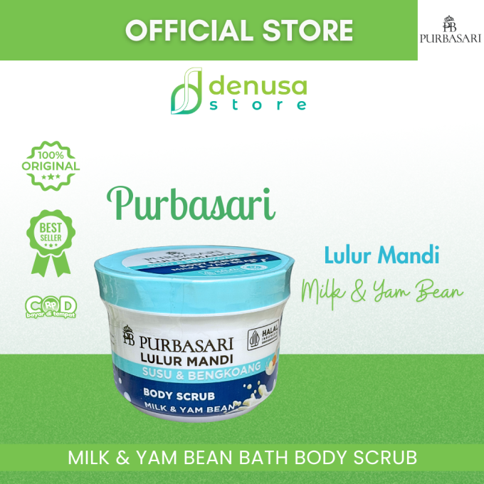 PURBASARI Lulur Mandi Susu n Bengkoang Body Scrub 100 gram