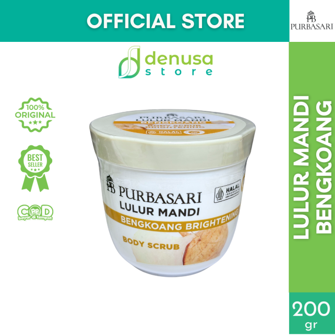 PURBASARI Lulur Mandi Bengkoang Brightening Body Scrub 200 gram