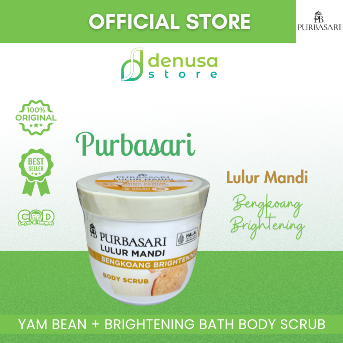 PURBASARI Lulur Mandi Bengkoang Brightening Body Scrub 200 gram