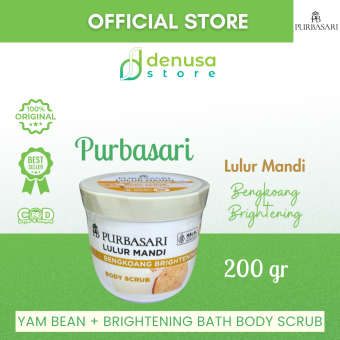 PURBASARI Lulur Mandi Bengkoang Brightening Body Scrub 200 gram