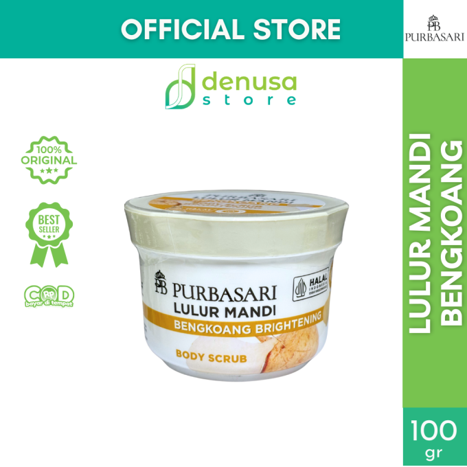 PURBASARI Lulur Mandi Bengkoang Brightening Body Scrub 100 gram