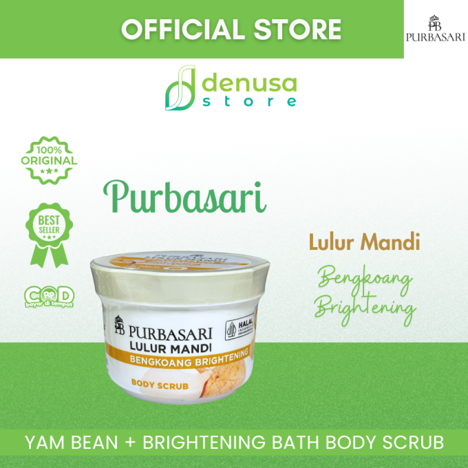 PURBASARI Lulur Mandi Bengkoang Brightening Body Scrub 100 gram