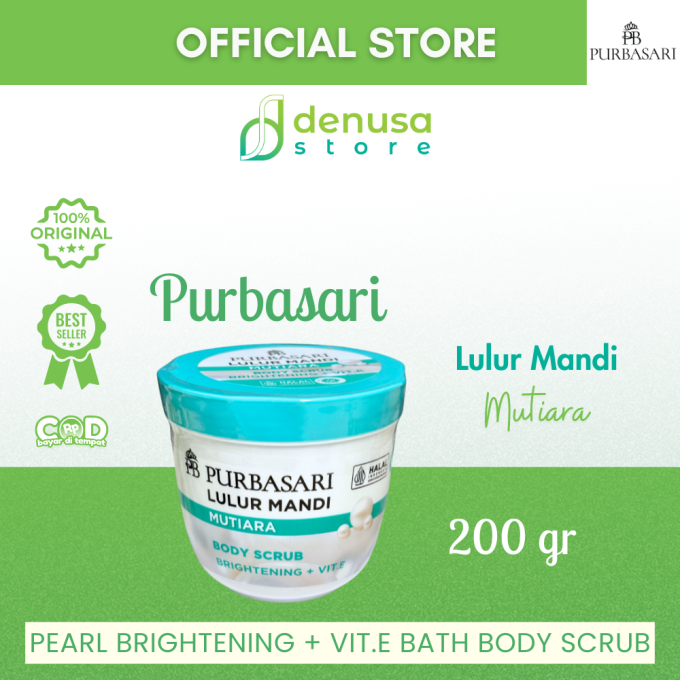 PURBASARI Lulur Mandi Mutiara Body Scrub 200 gram