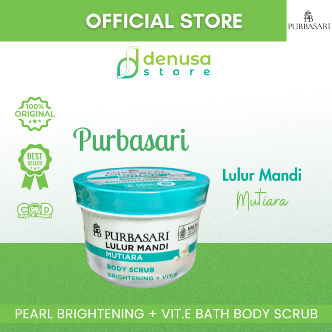 PURBASARI Lulur Mandi Mutiara Body Scrub 100 gram