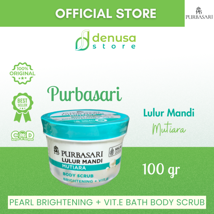 PURBASARI Lulur Mandi Mutiara Body Scrub 100 gram