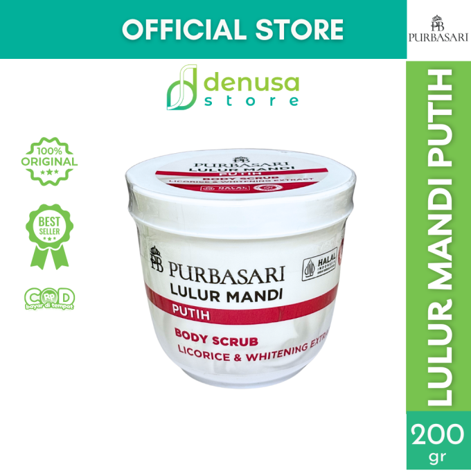 PURBASARI Lulur Mandi Putih Body Scrub 200 gram