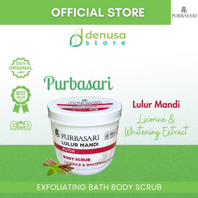 PURBASARI Lulur Mandi Putih Body Scrub 200 gram