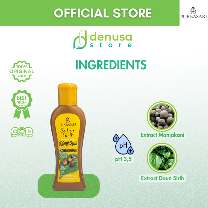 PURBASARI Sabun Sirih Feminine Wash Manjakani 125 ml