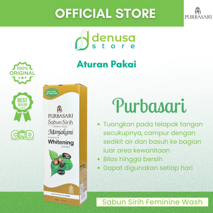 PURBASARI Sabun Sirih Feminine Wash Manjakani 125 ml