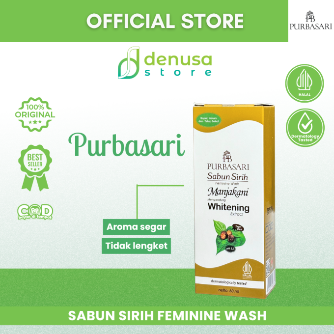PURBASARI Sabun Sirih Feminine Wash Manjakani 60 ml