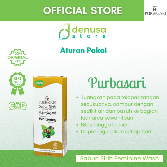 PURBASARI Sabun Sirih Feminine Wash Manjakani 60 ml