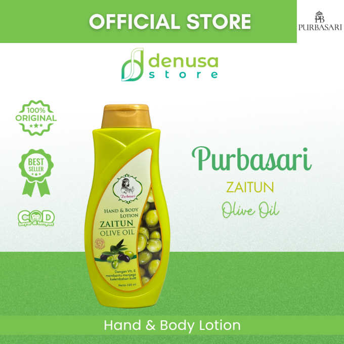 PURBASARI Hand n Body Lotion Zaitun Olive Oil 220 ml