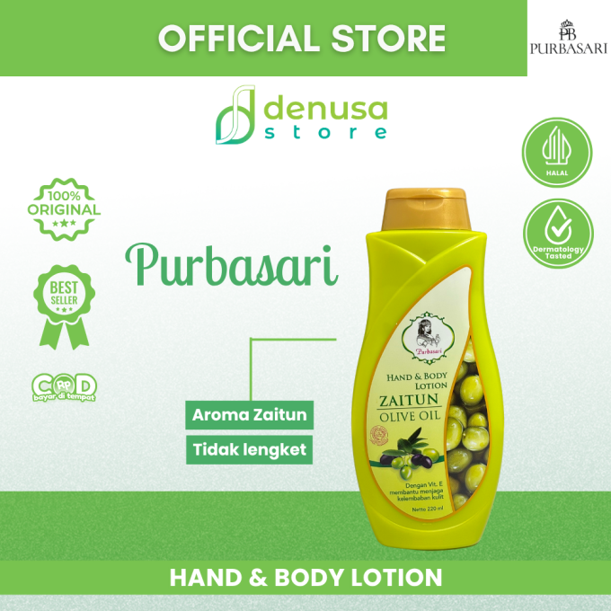 PURBASARI Hand n Body Lotion Zaitun Olive Oil 220 ml