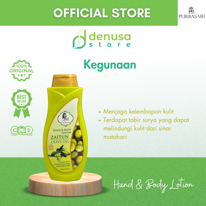 PURBASARI Hand n Body Lotion Zaitun Olive Oil 220 ml
