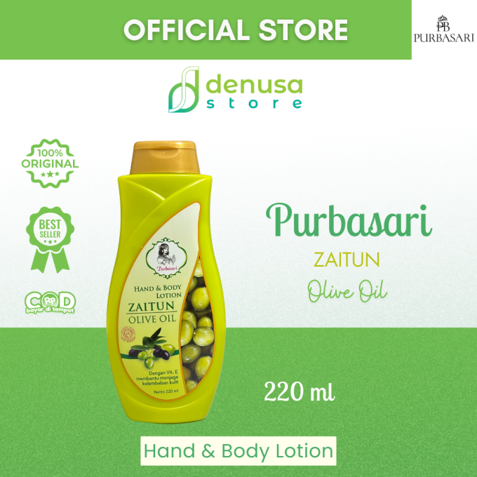 PURBASARI Hand n Body Lotion Zaitun Olive Oil 220 ml