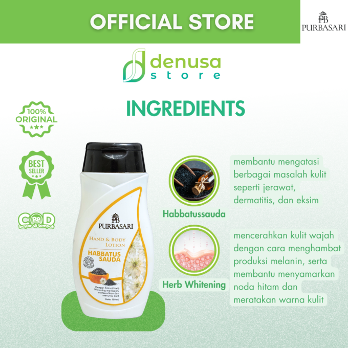 PURBASARI Hand n Body Lotion Habbatussauda 100 ml