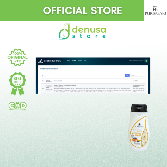 PURBASARI Hand n Body Lotion Habbatussauda 100 ml