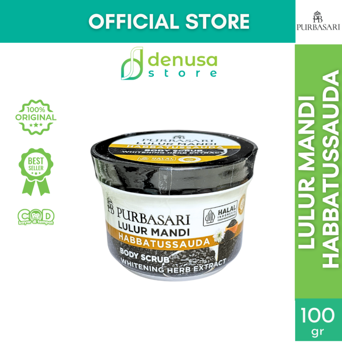 PURBASARI Lulur Mandi Habbatussauda Body Scrub 100 gram