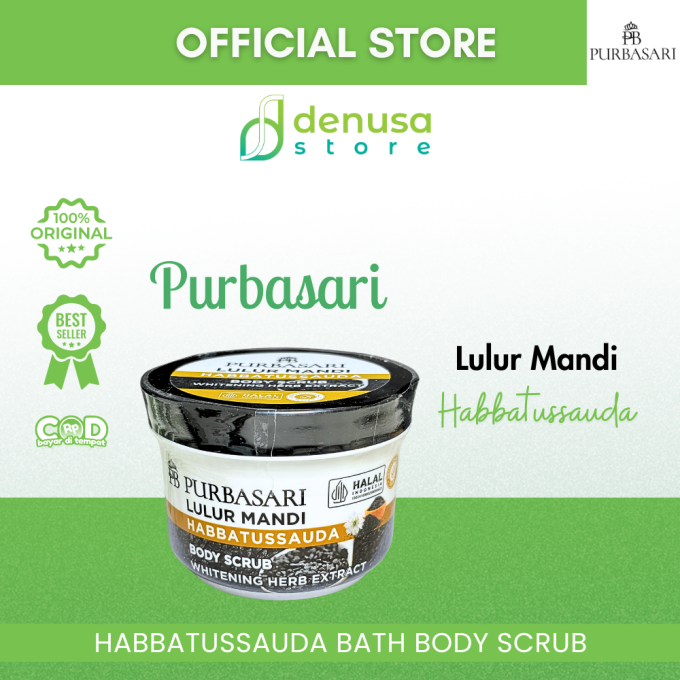 PURBASARI Lulur Mandi Habbatussauda Body Scrub 100 gram