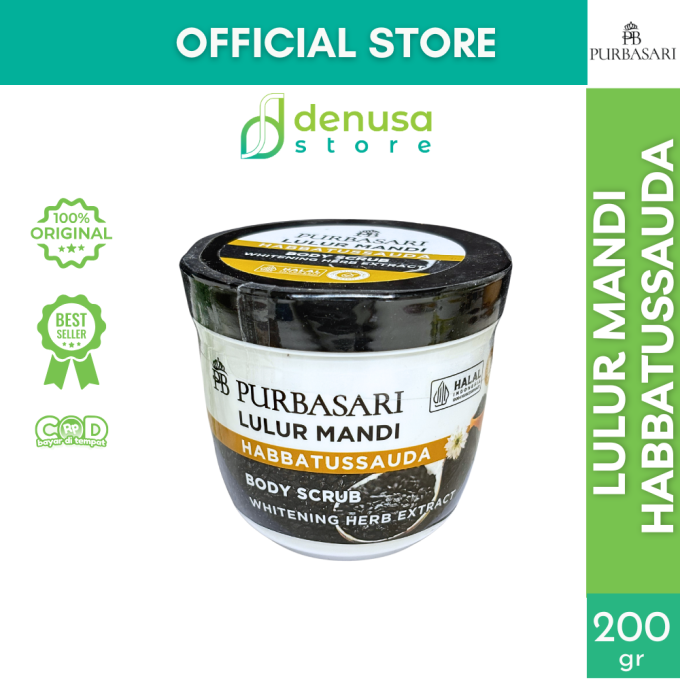 PURBASARI Lulur Mandi Habbatussauda Body Scrub 200 gram