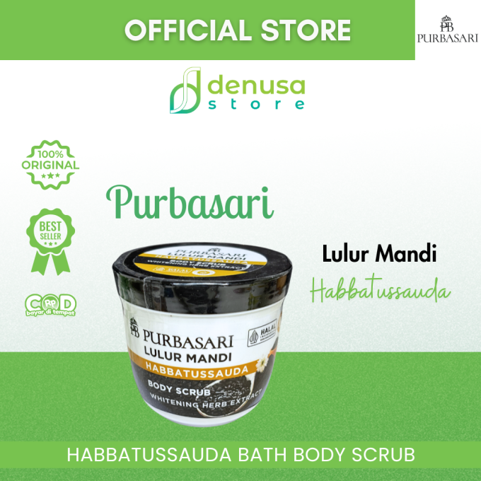 PURBASARI Lulur Mandi Habbatussauda Body Scrub 200 gram