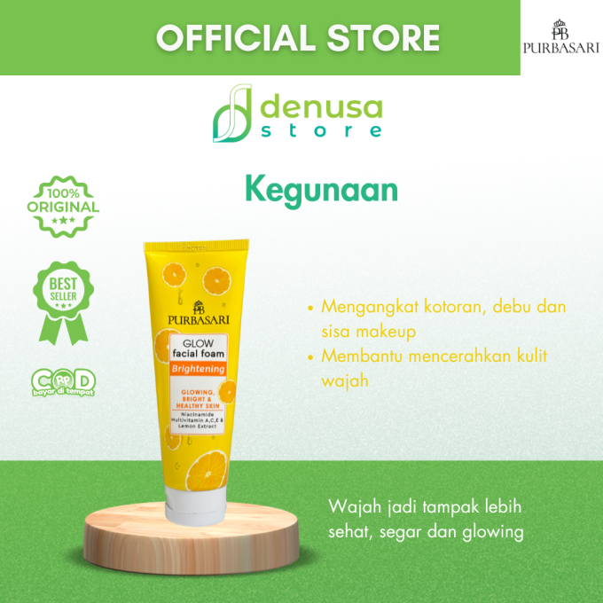 PURBASARI Glow Facial Foam Brightening 100 g