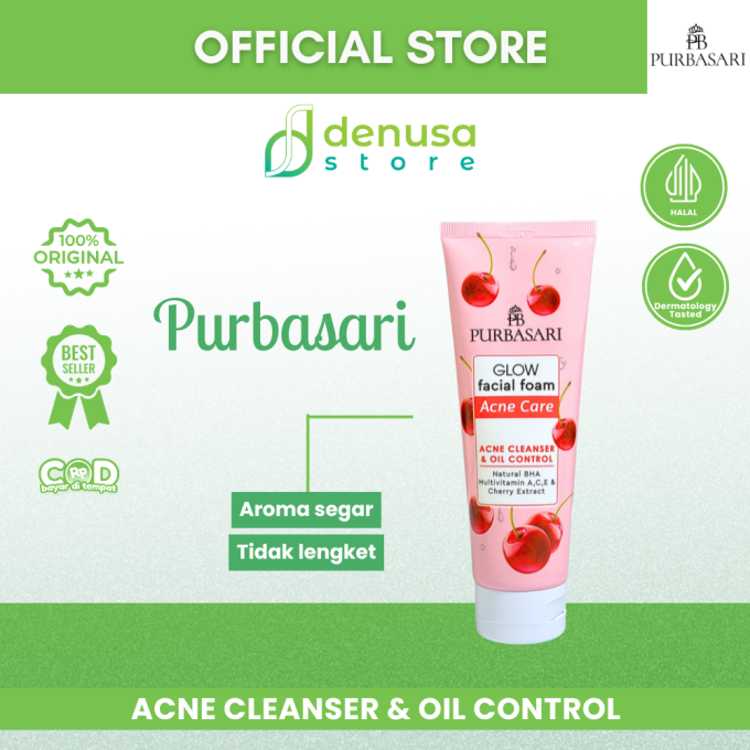 PURBASARI Glow Facial Foam Acne Care 100 g