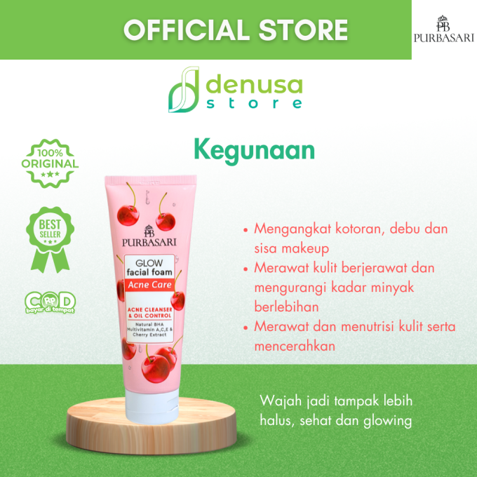 PURBASARI Glow Facial Foam Acne Care 100 g