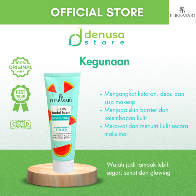 PURBASARI Glow Facial Foam Moisturizing 100 g