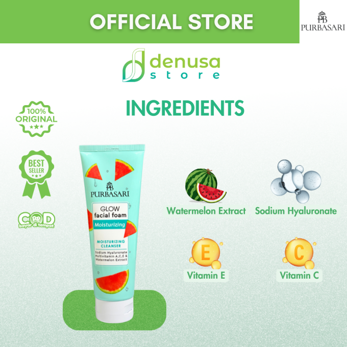 PURBASARI Glow Facial Foam Moisturizing 100 g