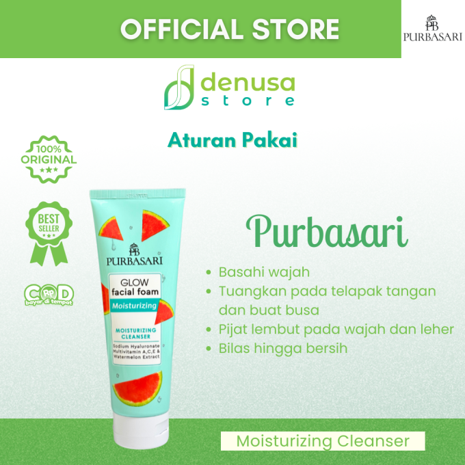PURBASARI Glow Facial Foam Moisturizing 100 g