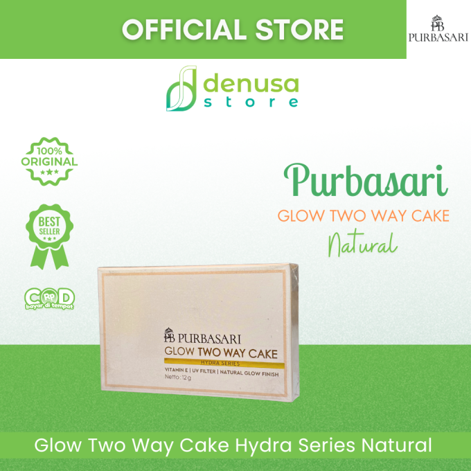 PURBASARI Glow Two Way Cake Hydra Series Natural 12 g