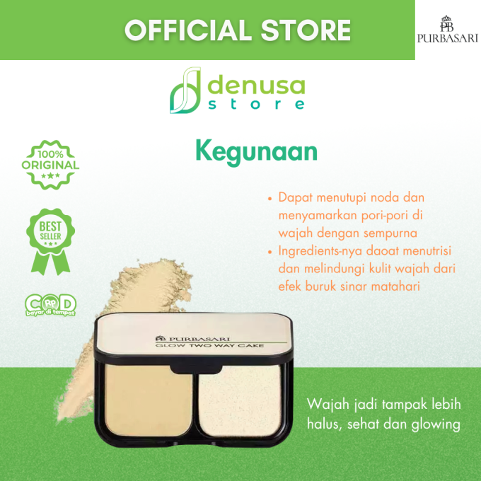 PURBASARI Glow Two Way Cake Hydra Series Natural 12 g