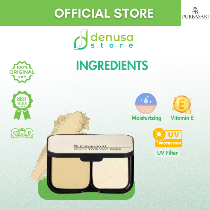 PURBASARI Glow Two Way Cake Hydra Series Natural 12 g