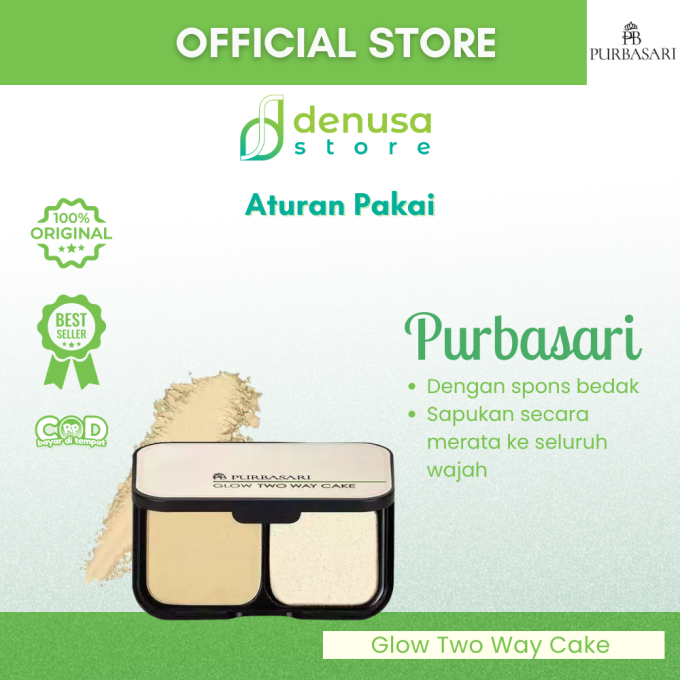 PURBASARI Glow Two Way Cake Hydra Series Natural 12 g