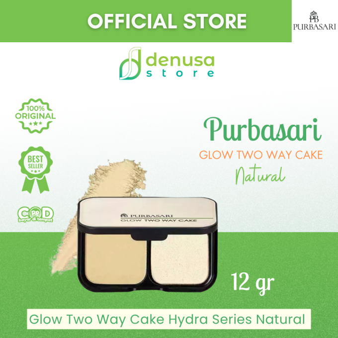 PURBASARI Glow Two Way Cake Hydra Series Natural 12 g