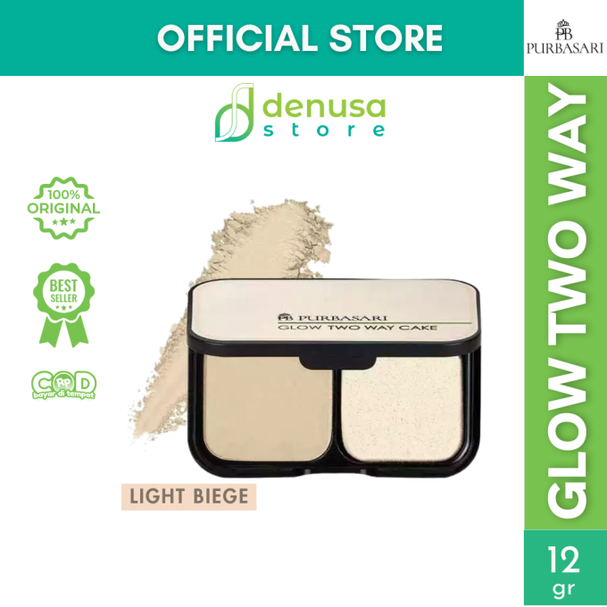 PURBASARI Glow Two Way Cake Hydra Series Light Beige 12 g