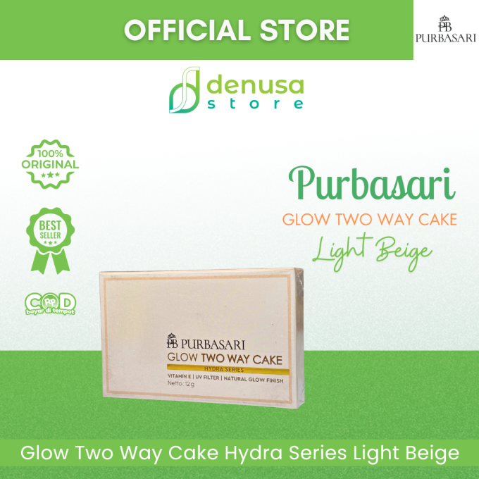PURBASARI Glow Two Way Cake Hydra Series Light Beige 12 g