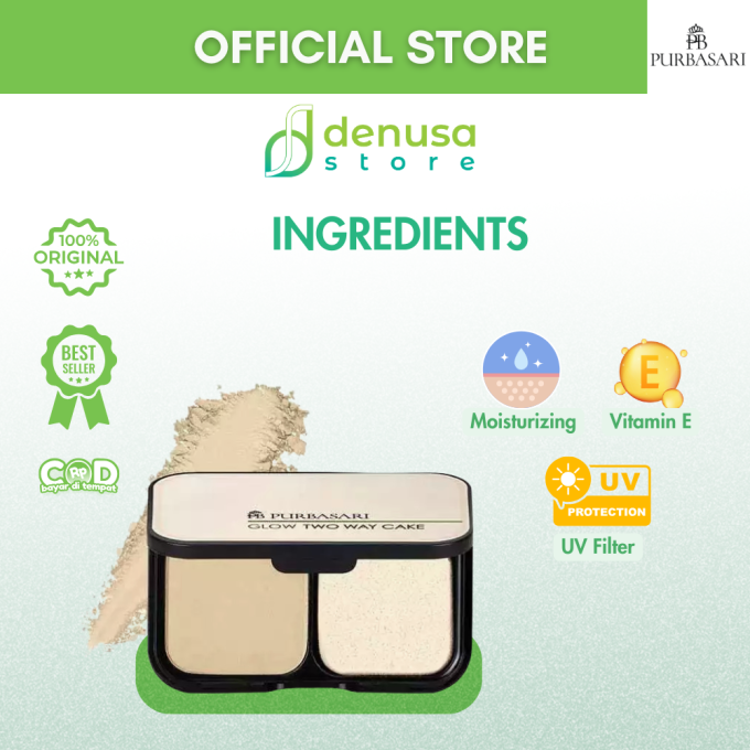 PURBASARI Glow Two Way Cake Hydra Series Light Beige 12 g
