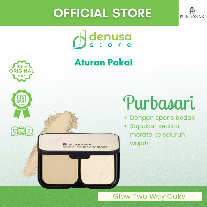 PURBASARI Glow Two Way Cake Hydra Series Light Beige 12 g