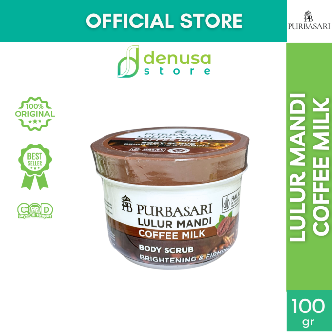 PURBASARI Lulur Mandi Coffee Milk Body Scrub 100 gram