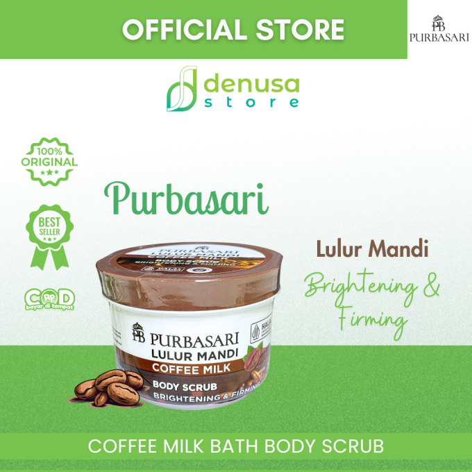 PURBASARI Lulur Mandi Coffee Milk Body Scrub 100 gram
