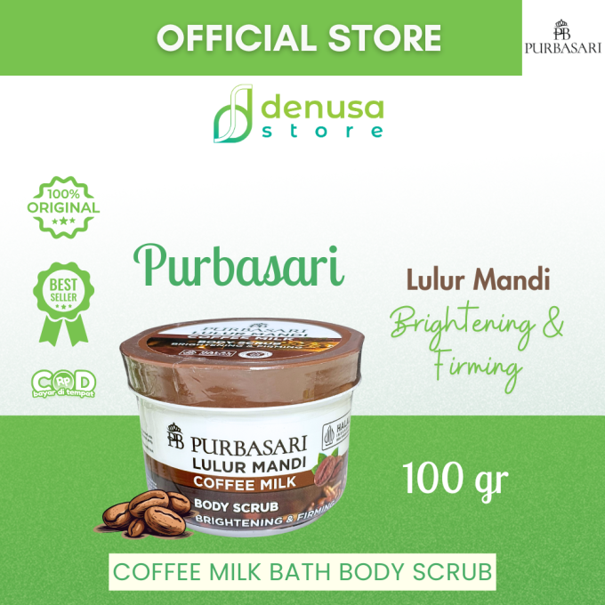 PURBASARI Lulur Mandi Coffee Milk Body Scrub 100 gram