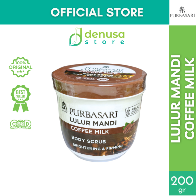 PURBASARI Lulur Mandi Coffee Milk Body Scrub 200 gram